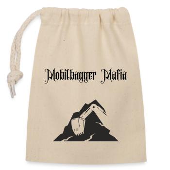 Pelle sur pneus Mafia - Sac cadeau en coton avec cordon (14 x 20 cm) - nature - Devant
