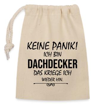 Handwerker Handyman Handwerk Werkzeug Baustelle - Verschließbarer Geschenkbeutel aus Baumwolle (14x20cm) - Natur - Vorne
