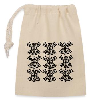 New Fashion - Closable cotton gift bag (14x20cm) - nature - Front
