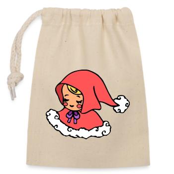 Sweet Christ Child, Angel for Christmas - Closable cotton gift bag (14x20cm) - nature - Front