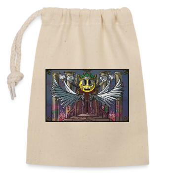 Throne of Chaos - Cartoon Royalty - Closable cotton gift bag (14x20cm) - nature - Front