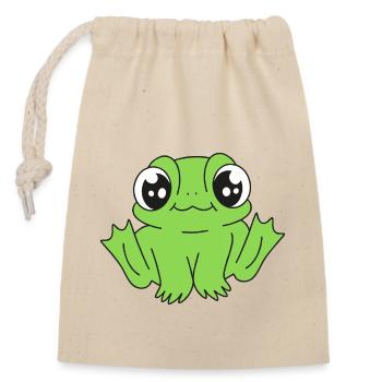 Kids Child Frog Baby Toad Frogs - Closable cotton gift bag (14x20cm) - nature - Front