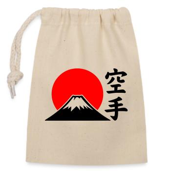 Fuji-San - Verschließbarer Geschenkbeutel aus Baumwolle (14x20cm) - Natur - Vorne