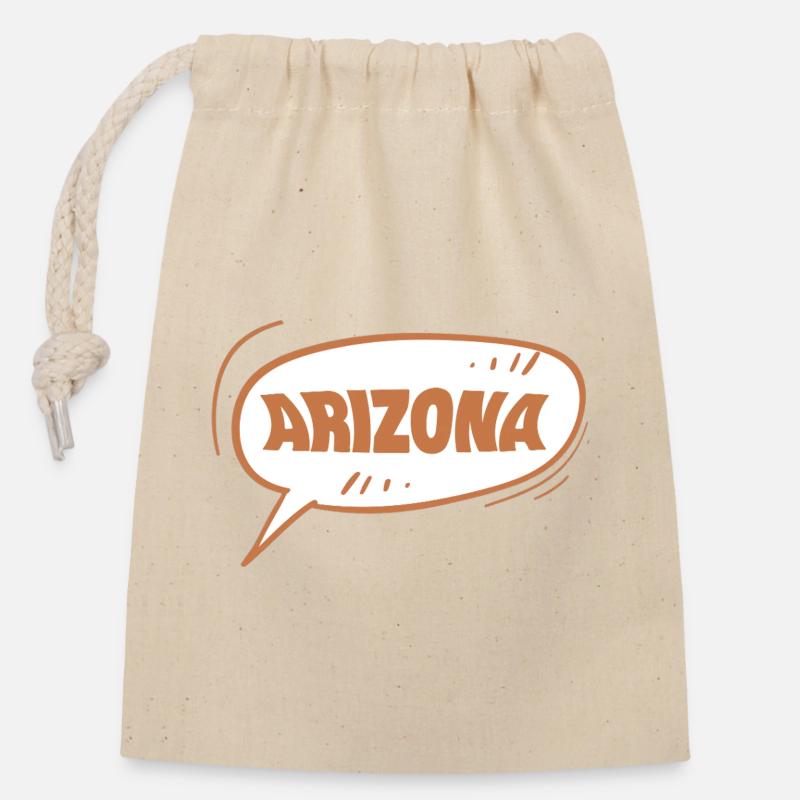 Arizona Arizona - Verschließbarer Geschenkbeutel aus Baumwolle (14x20cm) - Natur