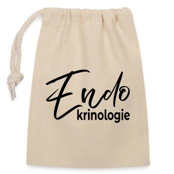 Endocrinology Thyroid - Closable cotton gift bag (14x20cm) - nature - Front