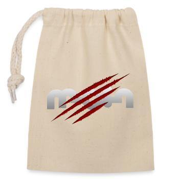 Hello - Closable cotton gift bag (14x20cm) - nature - Front