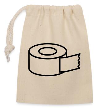 Masking Tape Craft Icon - Closable cotton gift bag (14x20cm) - nature - Front