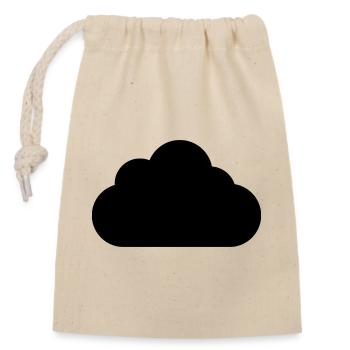 Nuage - Sac cadeau en coton avec cordon (14 x 20 cm) - nature - Devant