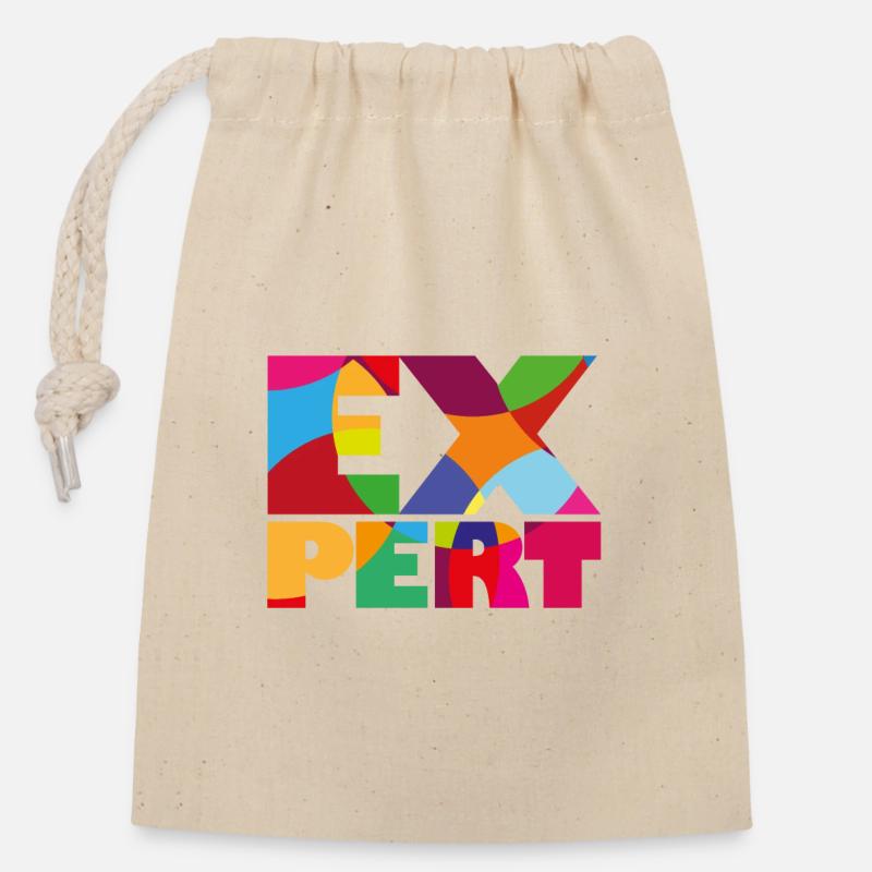 Expert - Expert / Expert - Sac cadeau en coton avec cordon (14 x 20 cm) - nature