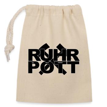 RUHRPOTT NÉ AU CHARBON - Sac cadeau en coton avec cordon (14 x 20 cm) - nature - Devant