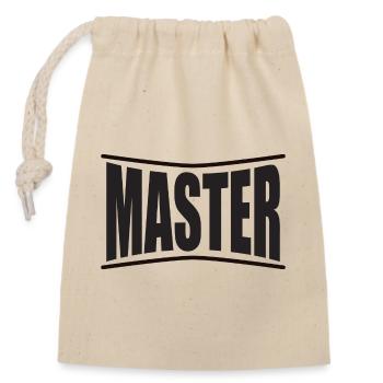 Master Slave BDSM Bondage dominiert Herrin Fetisch - Verschließbarer Geschenkbeutel aus Baumwolle (14x20cm) - Natur - Vorne