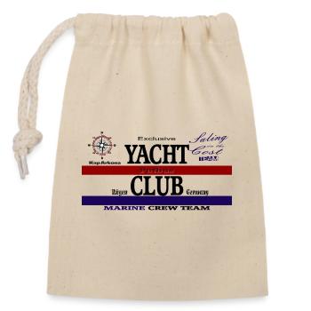 Cap Arkona Yacht Club Design - Sac cadeau en coton avec cordon (14 x 20 cm) - nature - Devant