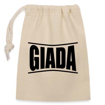 T-Shirt Giada T-Shirt Geschenkidee - Verschließbarer Geschenkbeutel aus Baumwolle (14x20cm) - Natur - Vorne