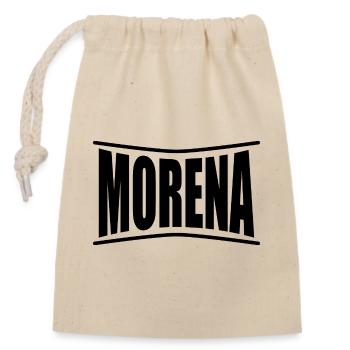 nom du t-shirt Morena idée cadeau t-shirt - Sac cadeau en coton avec cordon (14 x 20 cm) - nature - Devant