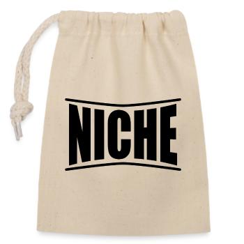 t-shirt NIche idée cadeau t-shirt - Sac cadeau en coton avec cordon (14 x 20 cm) - nature - Devant