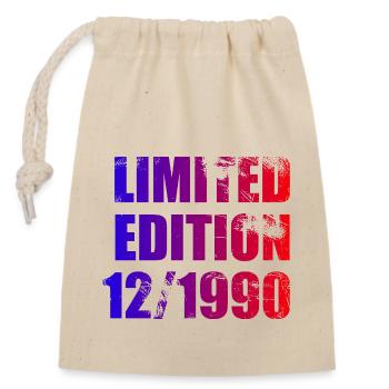 33e anniversaire édition limitée 12/1990 - Sac cadeau en coton avec cordon (14 x 20 cm) - nature - Devant