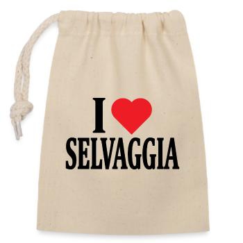 I love t-shirt Wild t-shirt gift idea - Closable cotton gift bag (14x20cm) - nature - Front