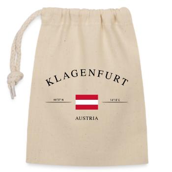 Klagenfurt, Autriche – Souvenir et cadeau de vacances - Sac cadeau en coton avec cordon (14 x 20 cm) - nature - Devant