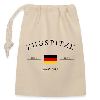 Zugspitze Germany – Holiday Souvenir & Gift - Closable cotton gift bag (14x20cm) - nature - Front