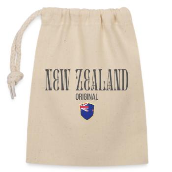 New Zealand Original, New Zealand Pride - Closable cotton gift bag (14x20cm) - nature - Front