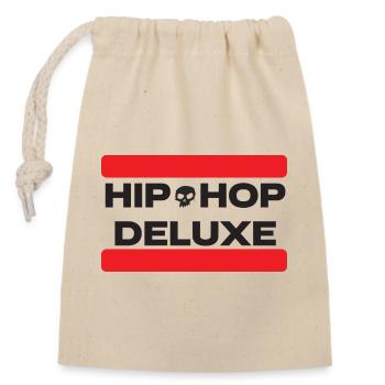hiphop_deluxe - Verschließbarer Geschenkbeutel aus Baumwolle (14x20cm) - Natur - Vorne