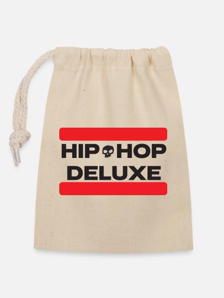 hiphop_deluxe - Verschließbarer Geschenkbeutel aus Baumwolle (14x20cm) - Natur