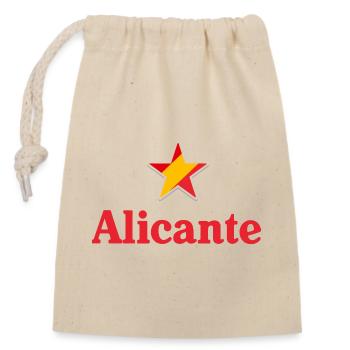 Stars of Spain - Alicante - Sac cadeau en coton avec cordon (14 x 20 cm) - nature - Devant