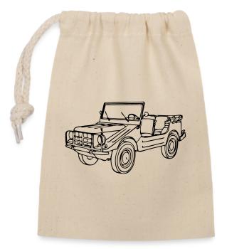Offroad ,Geländewagen , 4x4 Fun , Munga ...(25) - Verschließbarer Geschenkbeutel aus Baumwolle (14x20cm) - Natur - Vorne