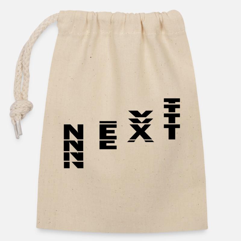 NEXT - Closable cotton gift bag (14x20cm) - nature