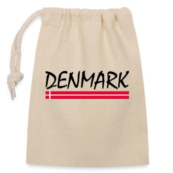 Dänemark - Verschließbarer Geschenkbeutel aus Baumwolle (14x20cm) - Natur - Vorne