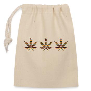 Legal High Cannabis Pot Weed Marijuana Hemp - Closable cotton gift bag (14x20cm) - nature - Front