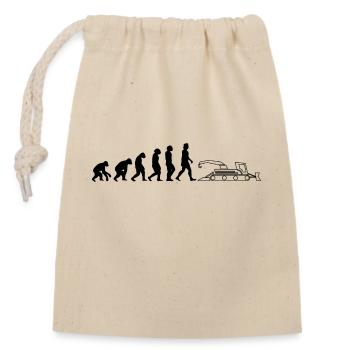 Grue dameuse noire Evolution dameuses - Sac cadeau en coton avec cordon (14 x 20 cm) - nature - Devant