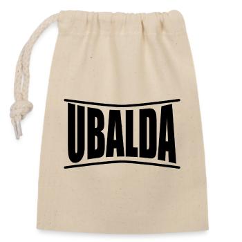 Ubalda T-Shirt T-Shirt Geschenkidee - Verschließbarer Geschenkbeutel aus Baumwolle (14x20cm) - Natur - Vorne
