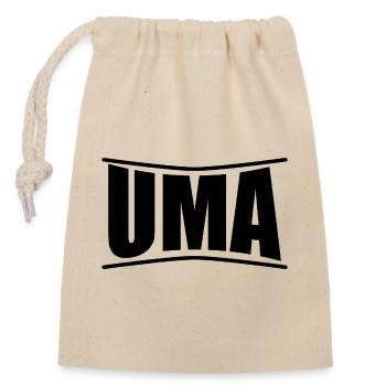 Uma T-Shirt T-Shirt Geschenkidee - Verschließbarer Geschenkbeutel aus Baumwolle (14x20cm) - Natur - Vorne