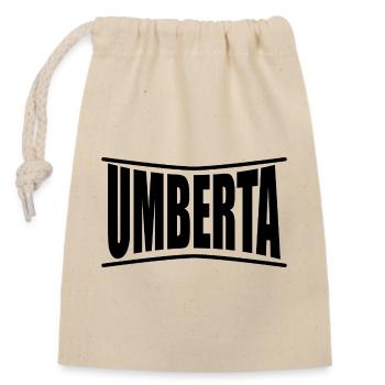 T-Shirt Umberta T-Shirt Geschenkidee - Verschließbarer Geschenkbeutel aus Baumwolle (14x20cm) - Natur - Vorne