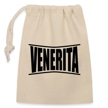 Venerita T-Shirt T-Shirt Geschenkidee - Verschließbarer Geschenkbeutel aus Baumwolle (14x20cm) - Natur - Vorne