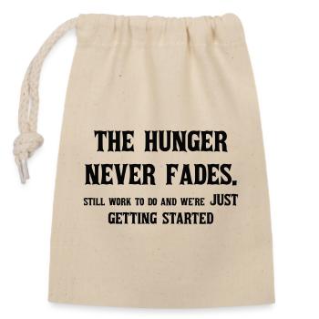 Citation inspirante sur la persévérance - Sac cadeau en coton avec cordon (14 x 20 cm) - nature - Devant