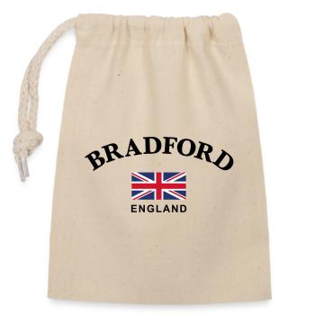 Bradford, England - Verschließbarer Geschenkbeutel aus Baumwolle (14x20cm) - Natur - Vorne