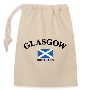 Glasgow, Écosse - Sac cadeau en coton avec cordon (14 x 20 cm) - nature - Devant