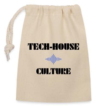 Culture des maisons technologiques - Sac cadeau en coton avec cordon (14 x 20 cm) - nature - Devant