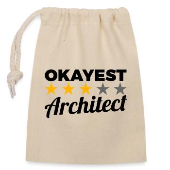 Architecte ordinaire - Sac cadeau en coton avec cordon (14 x 20 cm) - nature - Devant