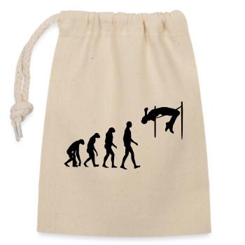 Saut en Hauteur Sauteur Sport Sportif Athlète - Sac cadeau en coton avec cordon (14 x 20 cm) - nature - Devant