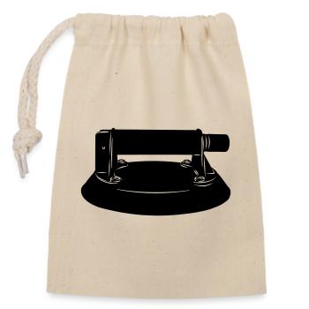 Vitrier sous vide en verre - Sac cadeau en coton avec cordon (14 x 20 cm) - nature - Devant