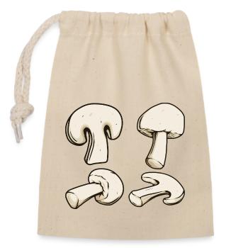 Pilze Suchen Zubehör Kostüm Pilz Outfit Champignon - Verschließbarer Geschenkbeutel aus Baumwolle (14x20cm) - Natur - Vorne