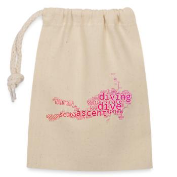 Einfach Diving zeitloses Design - Verschließbarer Geschenkbeutel aus Baumwolle (14x20cm) - Natur - Vorne