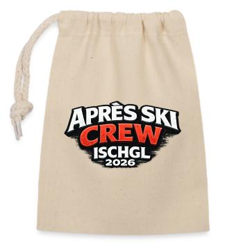 Après Ski Crew Ischgl 2026 Tenue - Sac cadeau en coton avec cordon (14 x 20 cm) - nature - Devant