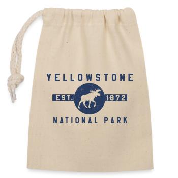 Yellowstone National Park Est 1872 - Closable cotton gift bag (14x20cm) - nature - Front