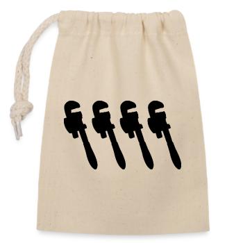 Water Pump Pliers - Closable cotton gift bag (14x20cm) - nature - Front