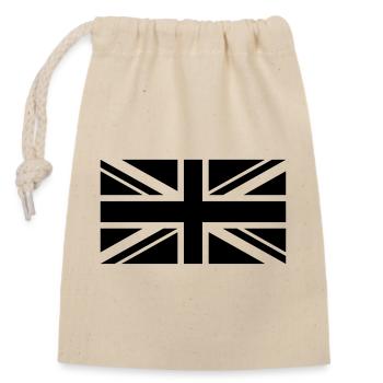 England Fahne einfarbig - Verschließbarer Geschenkbeutel aus Baumwolle (14x20cm) - Natur - Vorne
