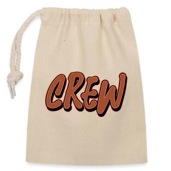 Crew - Closable cotton gift bag (14x20cm) - nature - Front
